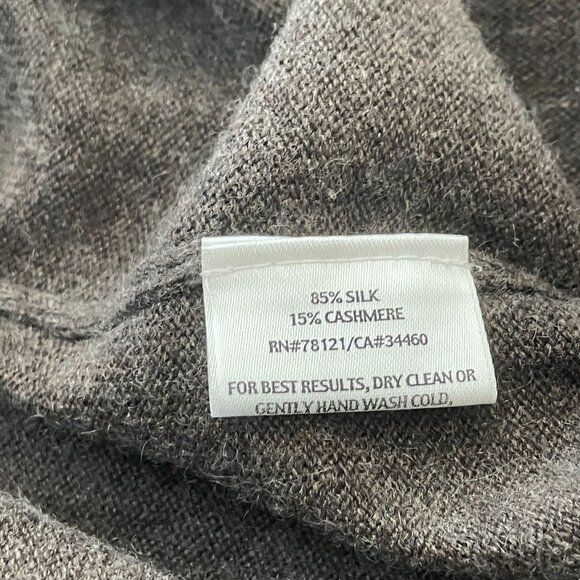 Eileen Fisher Open Front Long Cardigan Duster Sweater Women's Size Medium gray - Picture 5 of 7